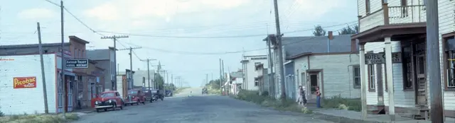 Main street with hotel and general store